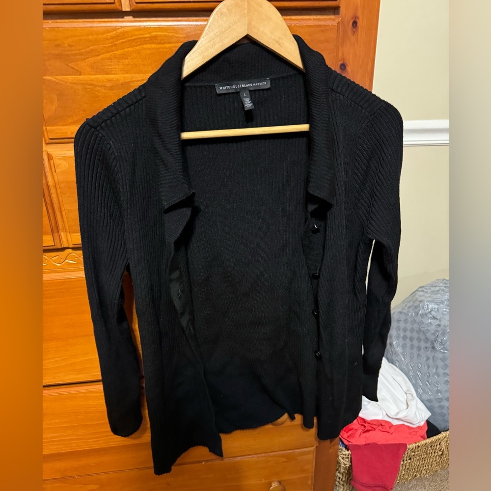 Black comfortable cardigan